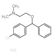2-(p-Chlorodiphenylmethoxy)-N,N-dimethylethylamine hydrochloride结构式