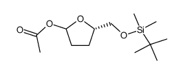5-({[tert-butyl(dimethyl)silyl]oxy}methyl)tetrahydrofuran-2-yl acetate结构式