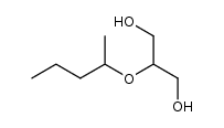 2-sec-pentoxy-1,3-propanediol Structure