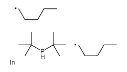 ditert-butylphosphane,dipentylindium Structure