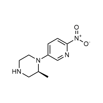 (S)-2-甲基-1-(6-硝基吡啶-3-基)哌嗪结构式