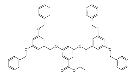 ethyl 3,5-bis((3,5-bis(benzyloxy)benzyl)oxy)benzoate结构式