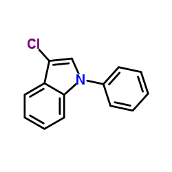 3-chloro-1-phenyl-1H-indole结构式