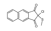 1.3-Dioxo-2-chlor-2-methylmercapto-5.6-benzoindan Structure