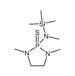 (1,3-dimethyl-2-thioxo-2λ5-[1,3,2]diazaphospholidin-2-yl)-methyl-trimethylsilanyl-amine结构式