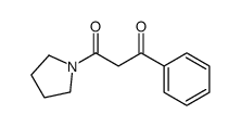 N-(Benzoylacetyl)-pyrrolidine Structure