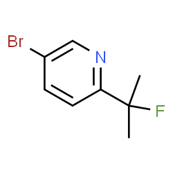 5-Bromo-2-(2-fluoro-2-propyl)pyridine Structure