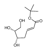 (E)-(5S,6R)-5,6,7-Trihydroxy-hept-2-enoic acid tert-butyl ester结构式