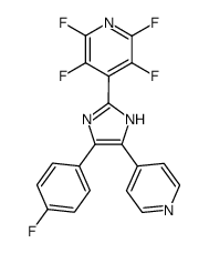 4-(4-Fluorophenyl)-5-(4-pyridyl) 2-(2,3,5,6-tetrafluoropyridinyl)imidazole Structure