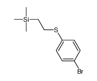 2-(4-bromophenyl)sulfanylethyl-trimethylsilane Structure