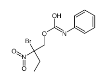 2-bromo-2-nitrobutyl phenylcarbamate structure