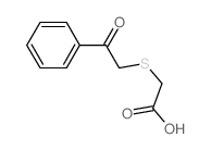 Acetic acid,2-[(2-oxo-2-phenylethyl)thio]- Structure