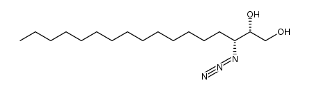 (2R,3R)-3-azidoheptadecane-1,2-diol Structure