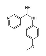 N'-(4-methoxyphenyl)pyridine-3-carboximidamide Structure