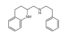 1,2,3,4-Tetrahydro-N-phenethyl-2-quinolinemethanamine结构式