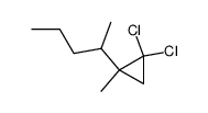 2-(2,2-Dichloro-1-methylcyclopropyl)pentane Structure