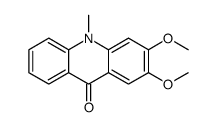 2,3-dimethoxy-10-methylacridin-9-one Structure