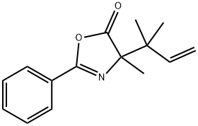 5(4H)-Oxazolone,4-(1,1-dimethyl-2-propenyl)-4-methyl-2-phenyl- (9CI) Structure