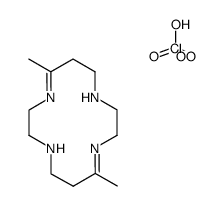 5,12-dimethyl-1,4,8,11-tetra-azacyclotetradeca-4,11-diene dihydroperchlorate结构式