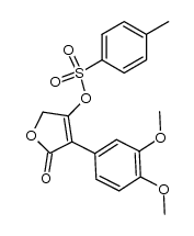 4-(3,4-dimethoxyphenyl)-5-oxo-2,5-dihydrofuran-3-yl 4-methylbenzenesulfonate Structure