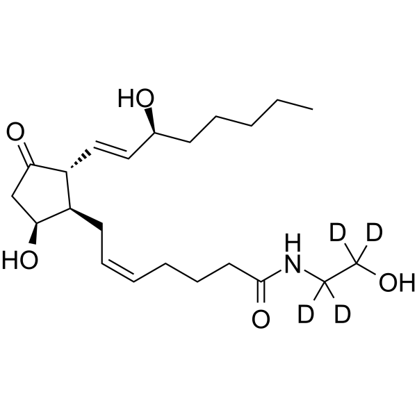 PGD2 ethanolamide-d4 Structure