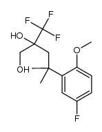 2-hydroxy-4-(5-fluoro-2-methoxyphenyl)-4-methyl-2-trifluoromethyl-pentanol Structure