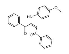 1,4-Diphenyl-2-(4-methoxyphenylamino)-2-butene-1,4-dione结构式