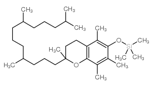 (dl-a-tocopheroloxy)trimethylsilane,tech-90结构式