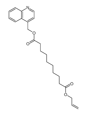prop-2-enyl 4-quinolylmethyl decanedioate Structure