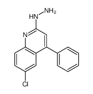 (6-chloro-4-phenylquinolin-2-yl)hydrazine Structure