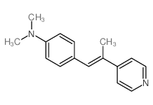 Benzenamine,N,N-dimethyl-4-[2-(4-pyridinyl)-1-propen-1-yl]- structure