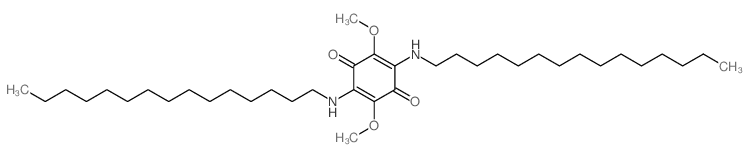 2,5-Cyclohexadiene-1,4-dione,2,5-dimethoxy-3,6-bis(pentadecylamino)-结构式