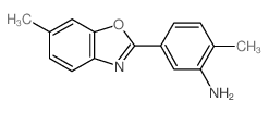 2-Methyl-5-(6-methyl-benzooxazol-2-yl)-phenylamine structure