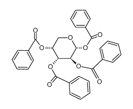 a-D-Arabinopyranose, tetrabenzoate(9CI)结构式
