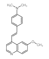 Benzenamine,4-[2-(6-methoxy-4-quinolinyl)ethenyl]-N,N-dimethyl- structure