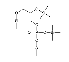 Phosphoric acid, bis(trimethylsilyl) 2,3-bis[(trimethylsilyl)oxy]propy l ester Structure