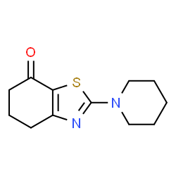 2-(piperidin-1-yl)-5,6-dihydrobenzo[d]thiazol-7(4H)-one structure