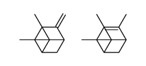 6,6-dimethyl-4-methylidenebicyclo[3.1.1]heptane,4,6,6-trimethylbicyclo[3.1.1]hept-3-ene Structure