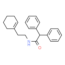 N-[2-(1-Cyclohexen-1-yl)ethyl]-2,2-diphenylacetamide结构式