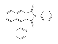 2-phenyl-4-pyridin-2-ylbenzo[f]isoindole-1,3-dione Structure