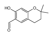 6-formyl-7-hydroxy-2,2-dimethyl-3,4-dihydro-2H-1-benzopyran Structure