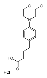 4-[4-[bis(2-chloroethyl)amino]phenyl]butanoic acid,hydrochloride Structure