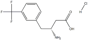 (R)-3-Amino-4-(3-trifluoromethylphenyl)-butyric acid-HCl结构式