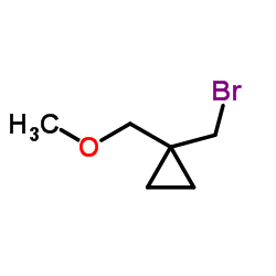 1-(Bromomethyl)-1-(methoxymethyl)cyclopropane Structure