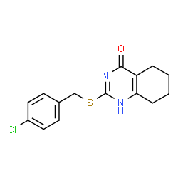 2-[(4-CHLOROBENZYL)SULFANYL]-5,6,7,8-TETRAHYDRO-4-QUINAZOLINOL Structure