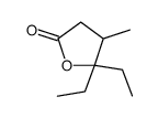 5,5-diethyl-4-methyloxolan-2-one结构式