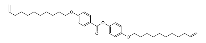 (4-undec-10-enoxyphenyl) 4-undec-10-enoxybenzoate结构式