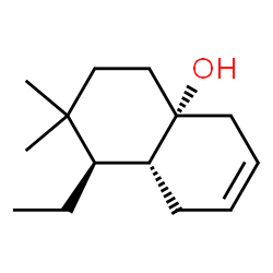 4a(2H)-Naphthalenol,1-ethyl-1,3,4,5,8,8a-hexahydro-2,2-dimethyl-,(1R,4aR,8aR)-(9CI) structure