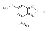 methyl-(4-nitro-1,2,3-benzodithiazol-6-ylidene)oxidanium,chloride结构式