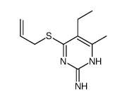 2-Pyrimidinamine,5-ethyl-4-methyl-6-(2-propenylthio)-(9CI)结构式